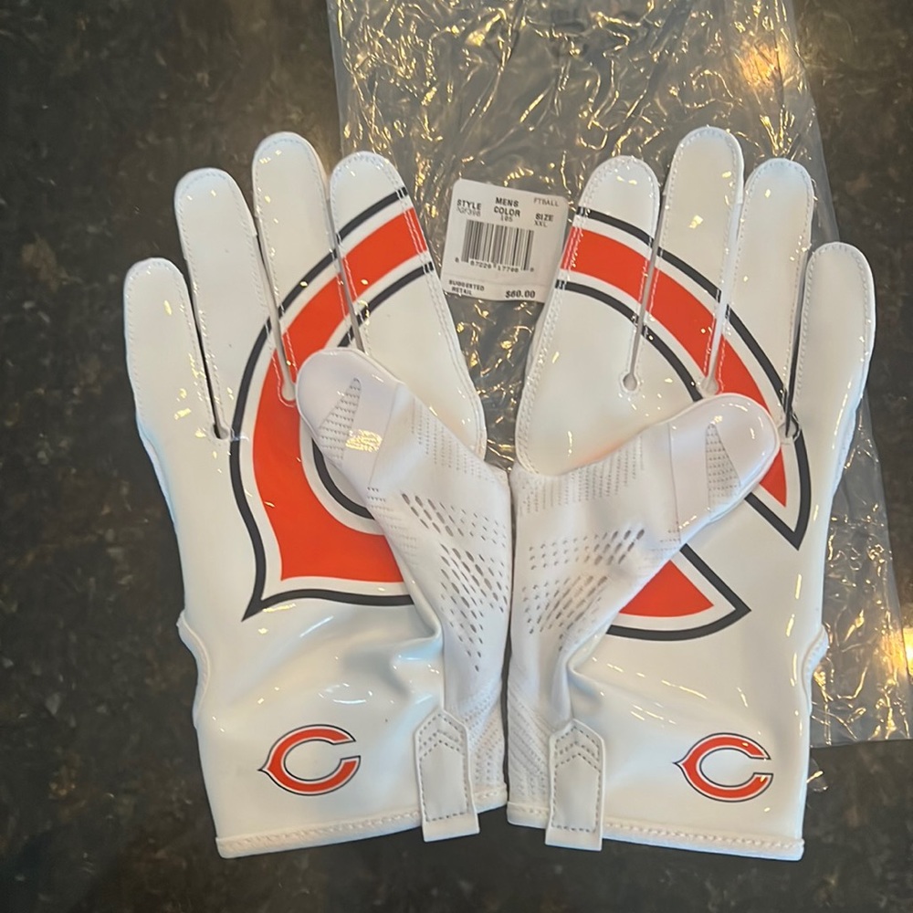 Chicago Bears football gloves XXL